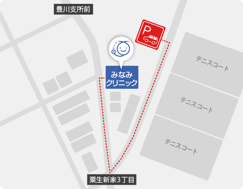 コインパーキングの地図
