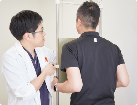 レントゲン撮影の様子