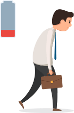 疲れやすい男性